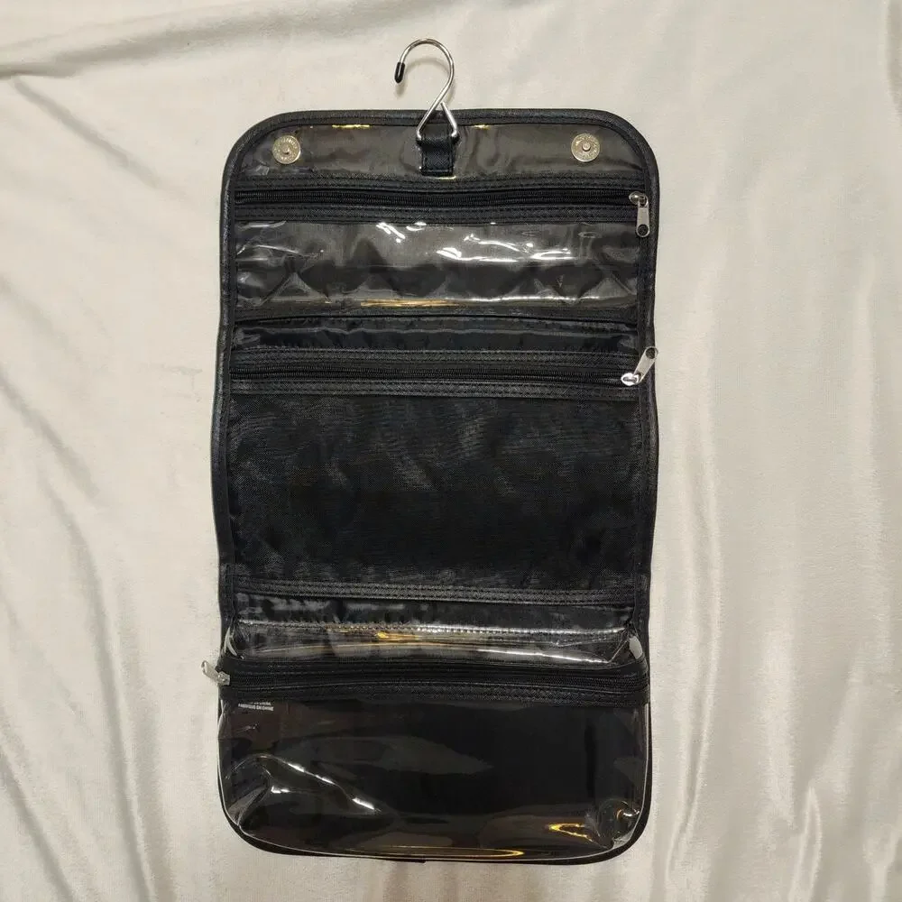 NWOT Tahari Black Hanging Cosmetics Toiletries Utility Travel Organizer